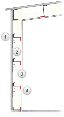sideview of the Simple Saver System fabric liner system